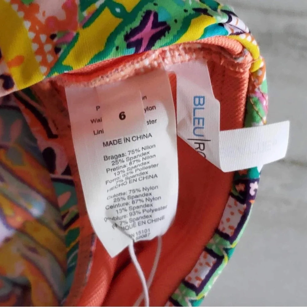 NWT Bleu Rod Beattie Seriously Sunny Sarong Bottom Set